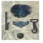 Civil War US Belt Plate, Eagle Button & Hardware Lot