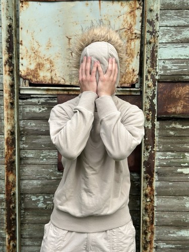 Vintage Superdry Hoodie japanischer Stil Crazy Fit Fell individuell von mir handgefertigt Y2K - Bild 2 von 17