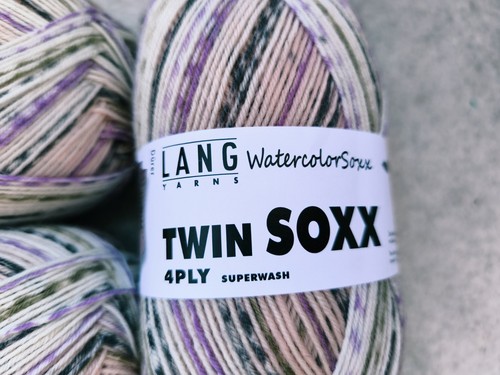 Three skein Lang socks yarns for hand knitting 100 g, Italy - Picture 2 of 7