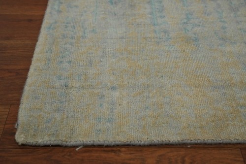 Handmade Transitional Silk Oushak Style Rug 5x8 Ft Multicolor Oriental Area Rug - Picture 11 of 14