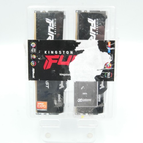 Kingston Fury Beast 32GB (2x16GB) 6000MT/s DDR5 CL36-38-38 Desktop Memory. NEW - Picture 2 of 7