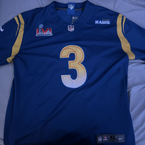 Rams Odell Beckham Jr Super Bowl 56 Jersey XL Damaged