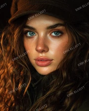 8x10 Art Print Photo Brunette Model Picture Gorgeous Woman Portrait Collectible