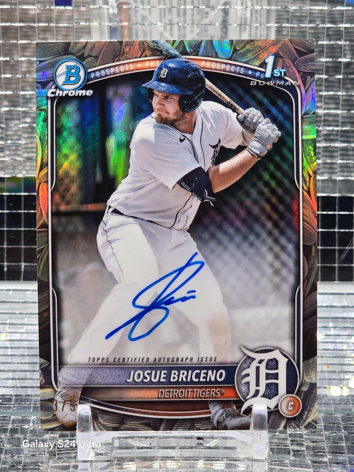 2025 Bowman - Chrome Prospect Auto Josue Briceno #CPA-JB Sunflower Seeds Ref 3/5