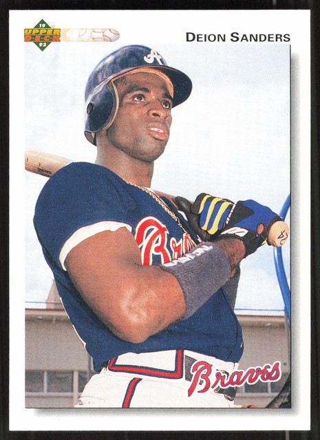 Deion Sanders, 1992 Upper Deck, #247, Atlanta Braves