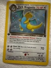 holographic pokemon card dark Dragonite