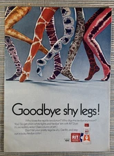 Rit Tie Dye Color Tint Goodbye Shy Legs 1970 Vintage Print Ad