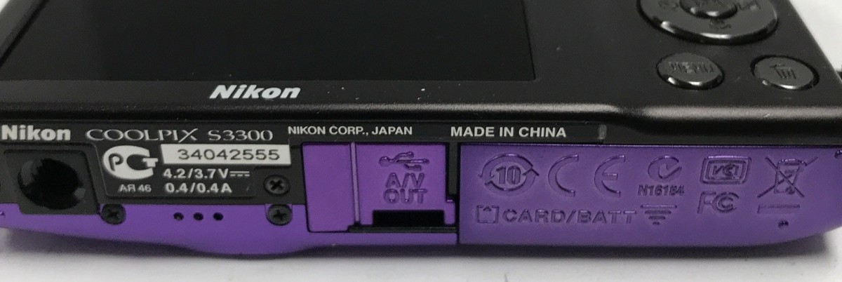 Nikon COOLPIX S3300 16.0MP Digital Camera - Purple for sale