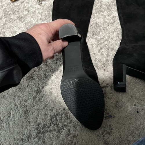 Stuart Weitzman schwarz Knie Highline 50/50 Stiefel 4,5 Medium NEU schneller Versand - Bild 2 von 4