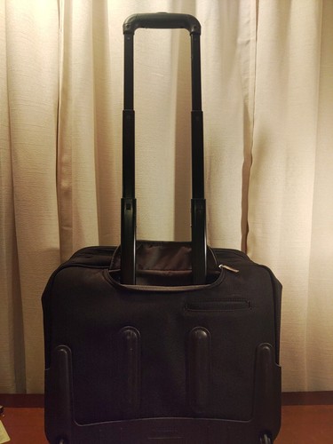 Samsonite rolling wheel portfolio padded laptop luggage carryon briefcase 930695 - Picture 8 of 19