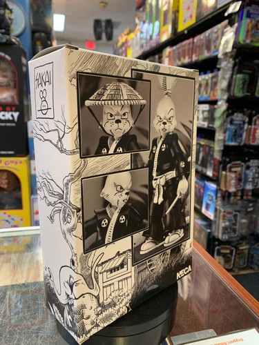 Usagi Yojimbo Black & White (TMNT Ninja Turtles Cartoon, NECA) SEALED - Picture 4 of 4