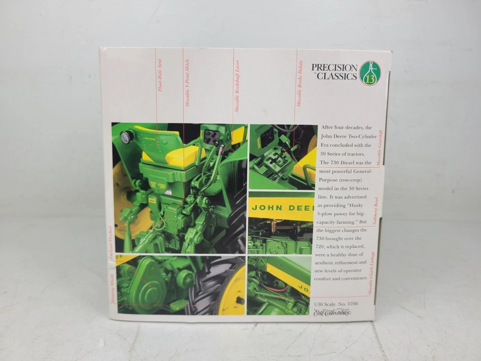 (NEW) John Deere 730 Diesel Farm Tractor Model Precision Classics #13 - Image 3 of 4