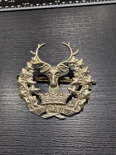 CLASSIC GORDON HIGHLANDERS REGIMENT BRITISH ARMY MILITARY CAP WW2 Lugs C/pin P72