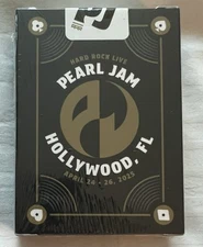 PEARL JAM PLAYING CARDS HARD ROCK CASINO SEALED DECK HOLLYWOOD FLORIDA 2025