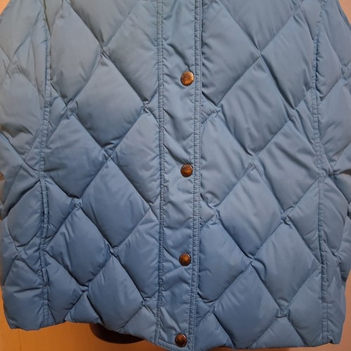 Lands' End Blue Quilted Puffer Vest XL 80% Down, 20% Feathers Warm Cozy Winter - Picture 4 of 11