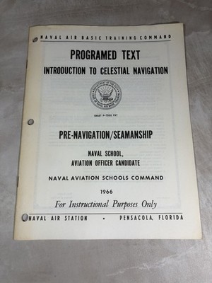 Programmed Text Introduction To Celestial Navigation Pre-Navigation Seamanship