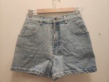 Vtg Esprit Juniors sz 7 High Waist Y2K Denim Shorts 48-16