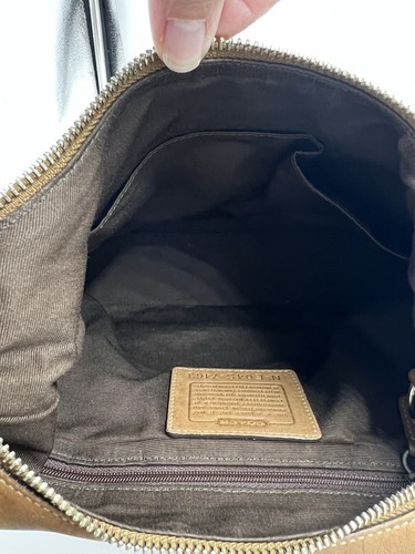 Coach Hampton Soho Leder Handtasche Schultertasche Caramel Lt Braun #7463 - Bild 5 von 21