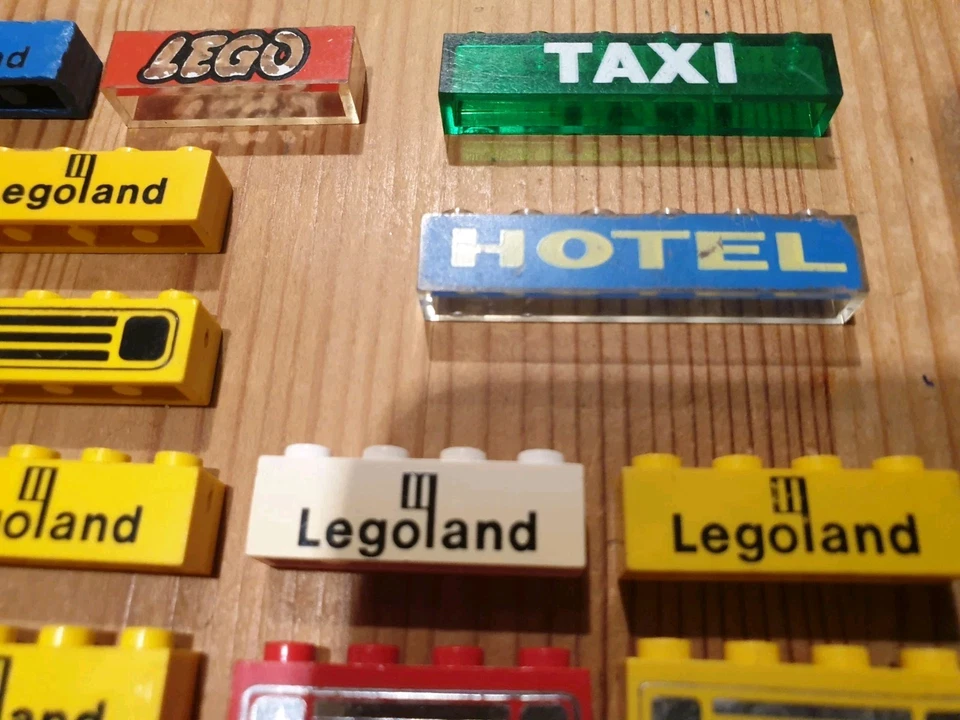 LEGO 54 piedras impresas diferentes, también raras, 70 años - Imagen 4 de 4