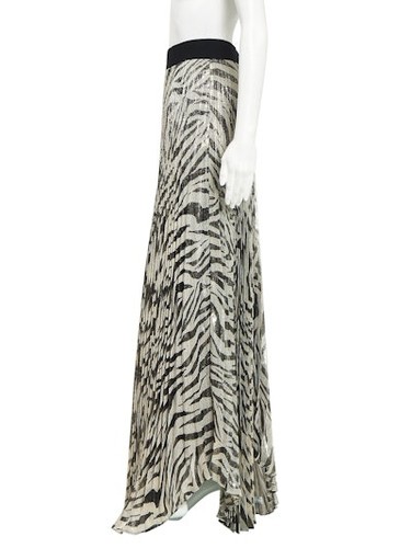 Alice and Olivia Katz Sunburst Pleated Maxi Skirt AU 8 Used Good Condition - Picture 2 of 3