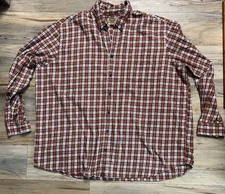 Big & Tall Men - Size 4XLT - The Foundry- Warm Flannel - Orange Plaid