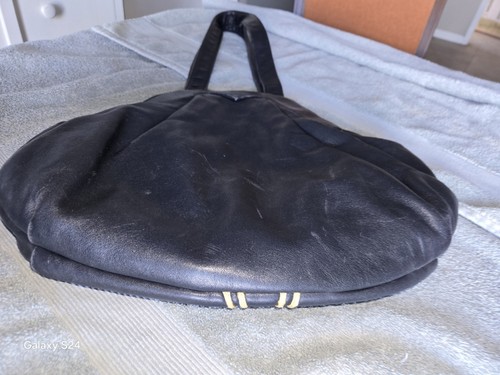 Vintage Braccialini Mixed EMBROIDER Media Blue Handbag Leather, Jewels - Foto 18 di 23