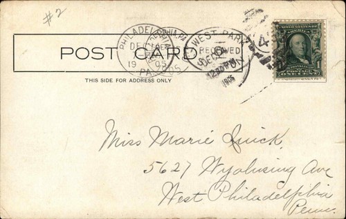 Brooklyn New York NY Packer Collegiate Institute ca. 1900er-20er Postkarte - Bild 2 von 2