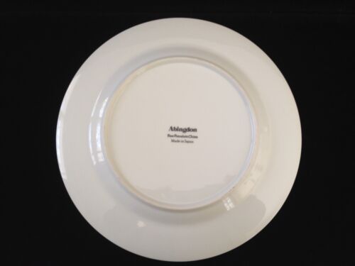 ABINGDON Japan China, Pink Orange Flowers Green Leaves - 10-1/4" DINNER PLATE - Picture 3 of 4