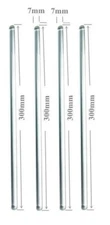 4 Pack Glass Stirring Rods 12" (300MM) For Science Education, Lab & Kitchen Use