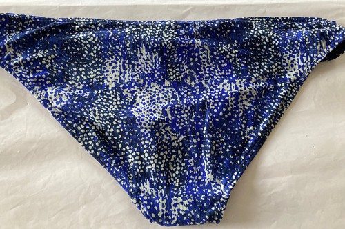 Calzoncillos de bikini John Lewis talla 14 azules estampados con salpicaduras frontales nuevos con etiquetas - Imagen 3 de 4