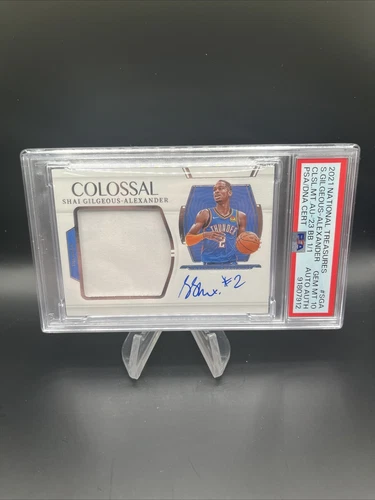 Shai Gilgeous Alexander 2021 Panini National Treasures 1/1 Patch Auto PSA 10!!