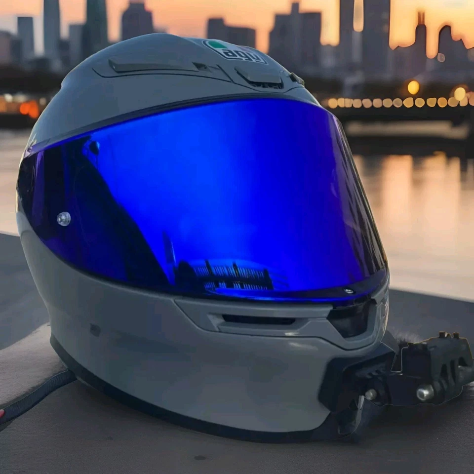 Lente visera AGV K6 K6S escudo azul Foto 2 de 3