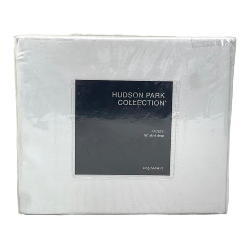 Hudson Park Collection Facets Silver KING Duvet Cover Set - 4 PIECE - Picture 10 of 11