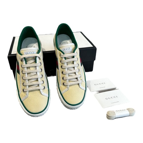 Zapatillas Tenis Gucci 1977 Gucci Blanco Vulcano Vintage Lona Talla 6 39 - Imagen 11 de 12
