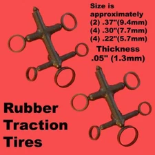 STEAM TRACTION TIRES (10) RIVAROSSI / ATLAS N SCALE