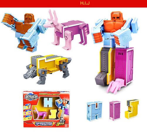 A-Z 26 Alphabet Robots Toys for Kids Gift ABC Learning Letters Transformers Toy - Picture 20 of 32