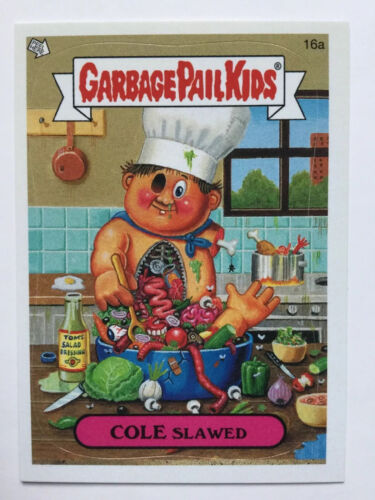Garbage Pail Kids Topps 2005 Sticker All New Series 4 16a Cole Slawed - Foto 1 di 2