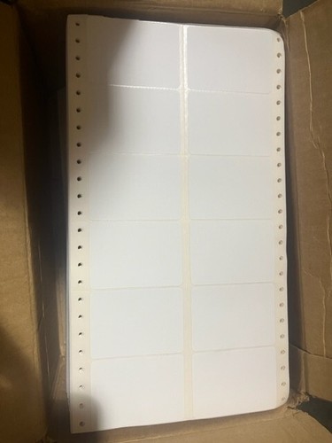 100 STCK. 3,5" DISKETTENETIKETT WEISS Selbstklebend 3"x2", KOSTENLOSER VERSAND - Bild 1 von 3