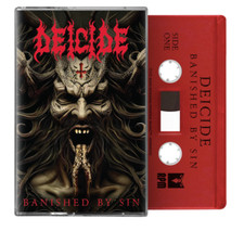 Deicide - Banished By Sin - RED CASSETTE TAPE - SEALED NEW - DEATH METAL