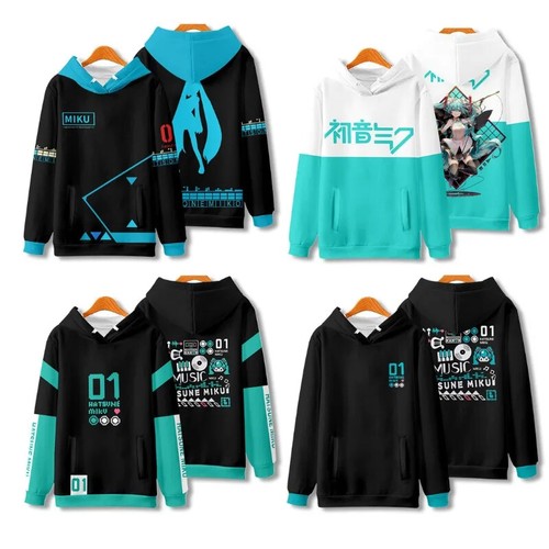 Felpa con cappuccio Hatsune Miku Kawaii anime 9+ stili perimetrale invernale - Foto 17 di 48
