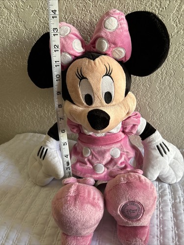 Disney Store Original, Authentic 19” MINNIE MOUSE Pink Dress Plush Stuffed Toy - Picture 24 of 24