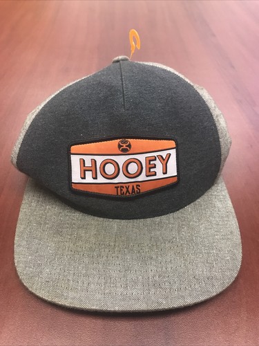 HOOEY Hat Cap Texas 1872 Charcoal Gray 