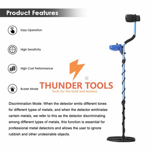 Thunder tools Metal Detector MD8050 Handheld High Sensitivity Underground Finder - Picture 6 of 8
