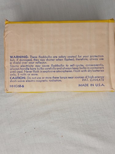 Vintage General Electric GE 5B Blue Camera Flash Bulbs - 3 Bulbs Total - Picture 8 of 16