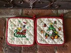 Pair Of Vintage United Feature Syndicate Snoopy & Woodstock Pot  Holders Terry