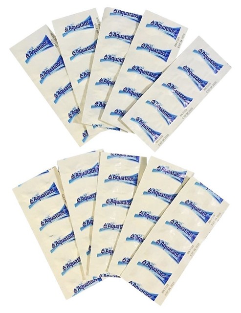 100 Pack Aquatabs Water Purification Tablet Safety Drink Camp 100 Pack Aquatabs Water Purification Tablet Safety Drink Camp Emergency Survival