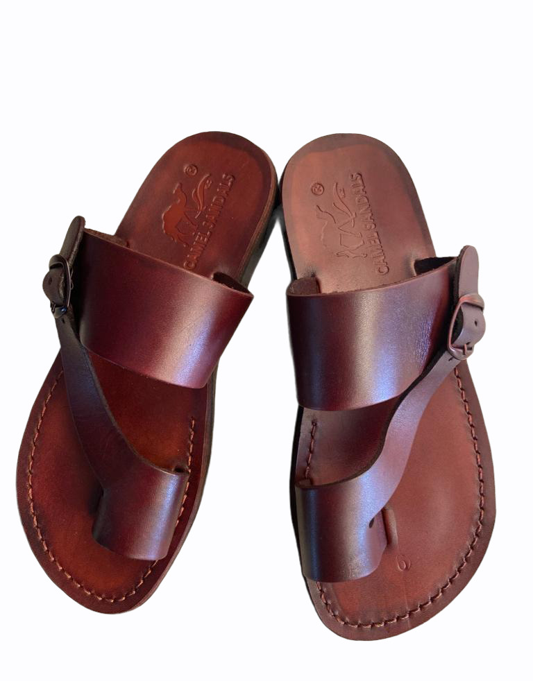 Camel Handmade Jerusalem Biblical Sandals Natural Leather US 5 16