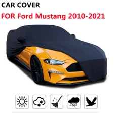 For Ford Mustang 10-21 GT500 Satin Stretch Indoor Custom Car Cover Dustproof