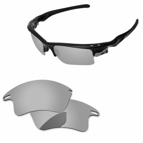 PapaViva Silver Polarized Replacement Lenses For-Oakley Fast Jacket XL OO9156 - Afbeelding 1 van 6