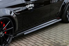 Cup Seitenschweller mit Wing vorne aus ABS für Mercedes W205 C63AMG
